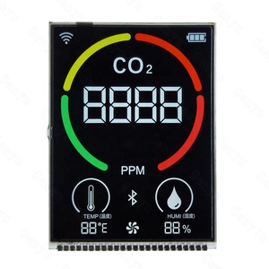 Display Lcd a 7 segmenti Lcd personalizzato  a più cifre Lcd per misuratore di Co2 con rilevatore di anidride carbonica - Product Image 1