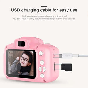 X2デジタルテイクフォトカメラ2インチスクリーン充電式キッズミニデジタルカメラポータブルビデオカメラ - Product Image 6