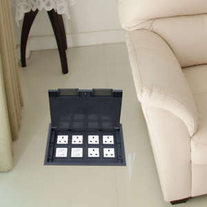 Australia Hot Selling Home Smart Electrical System Metal Factory <strong>Export</strong> Hidden Floor <strong>Socket</strong> with UK Plug Opening Floor Box