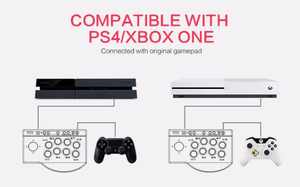 PXN 0082 <strong>Mini</strong> Plug and Play USB Controller Arcade Joystick Handheld Macro Turbo Wired Fight Stick for Ps4, Ps3, <strong>xbox</strong> Pc