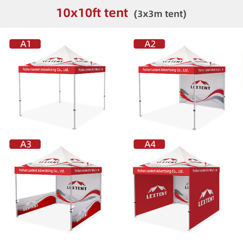 Tente 10x10 pieds (impression personnalisée)