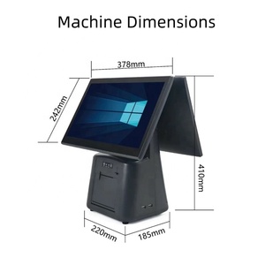 Sistema WINDOWS POS Máquina táctil todo en uno Pedido inteligente Supermercado Computadora Impresora Instalación Pago P70 - Product Image 2