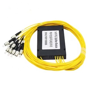 1x10 FC/UPC ABS Box Fiber Optical PLC Splitter with 2.0mm Fiber Length and 1.5m Cable for FTTH/FFTA <strong>Network</strong> - Product Image 1