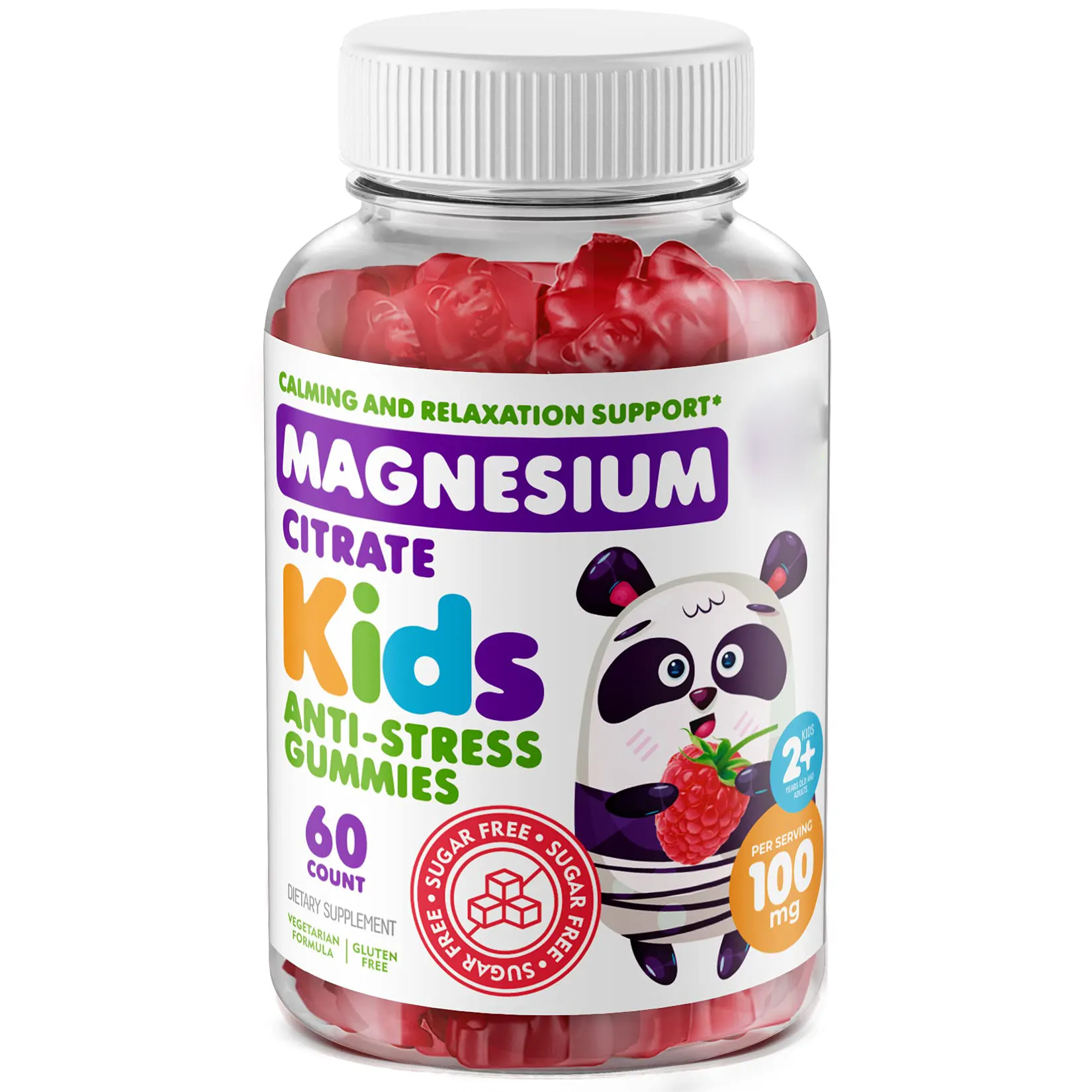 Supplemento OEM/ODM bambini gummy bear shape kids magnesio gummies Calm magnesium Gummies for Children