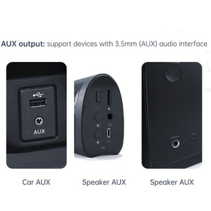 T7-4 Blue tooth <strong>audio</strong> adapter supports USB/AUX <strong>audio</strong> dual <strong>output</strong> mode BT 5.0 receiver - Product Image 4