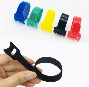 Bridas de nailon con gancho y bucle de doble cara personalizadas, espalda con espalda, se pueden arreglar con logotipo impreso para organización y visibilidad - Product Image 2
