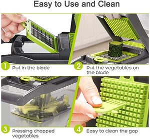Seçim makinesi 15 in 1 manuel dilimleme 4 in 1 sebze kesicisi kesici ile el blenderi meyve ve sebze araçları - Product Image 3