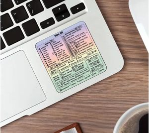 Calcomanías de clave de función de pegatina de guía de referencia de Word y Excel para puntas de ventana de escritorio de ordenador portátil universal impermeable antiarañazos