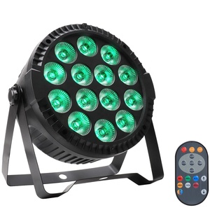 14*6W DMX 512เสียงเปิดใช้งานดิสโก้โรงละคร DJ โรงละคร LED PAR สามารถไฟเวทีกับการควบคุมระยะไกล