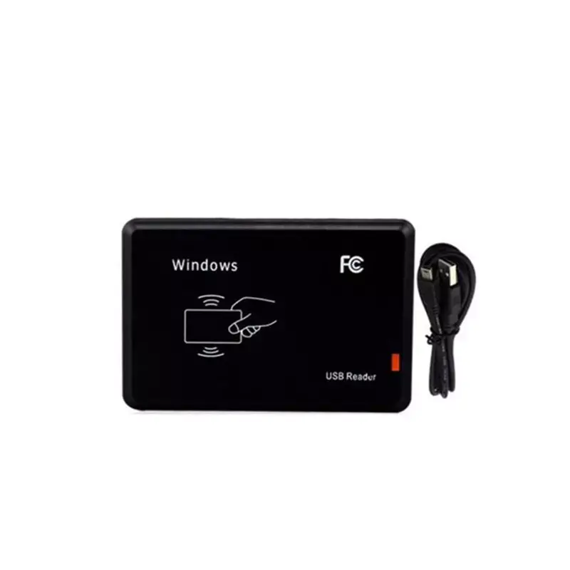 Nuovo arrivo 125khz ISO14443A dispositivo di emissione di smart card desktop contactless 2.0 lettore di schede usb di controllo accessi