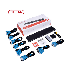 FJ-810UK-M Fjgear 8端口usb2.0 kvm交换机，带桌面控制器8进1出，带桌面控制器红外控制器 - Product Image 4