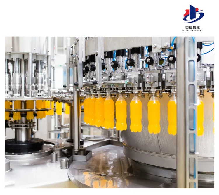 Vendite dirette della fabbrica automatico 3 in 1 macchina di riempimento del succo di bevande linea di produzione