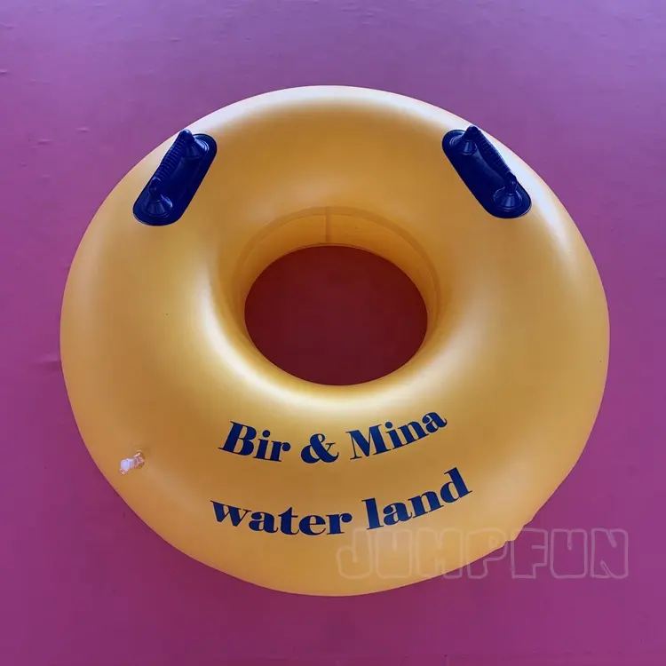 Barato PVC inflar tubos de agua flotantes una persona infla fibra de vidrio tobogán de agua tubos para la venta