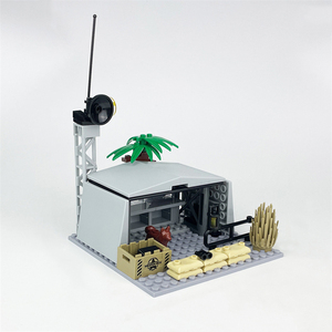 MOCミリタリーベースシーンビルディングブロックおもちゃモデルコマンドポストガードタワーステーション子供のためのDIYクリエイティブ教育おもちゃ - Product Image 1