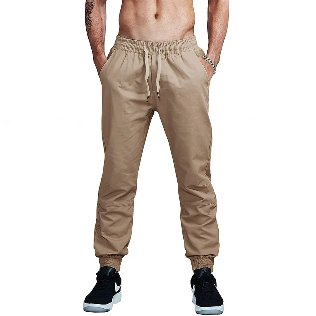 Aimext — pantalon Cargo de loisir ajusté pour homme, vêtement de survêtement en coton avec poches,