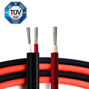 TUV H1Z2Z2-K DCソーラーPVケーブルワイヤー4MM2 6MM2 10MM2 16MM2赤黒XLPO絶縁PV1-F太陽光発電ソーラーケーブル - Product Image 3
