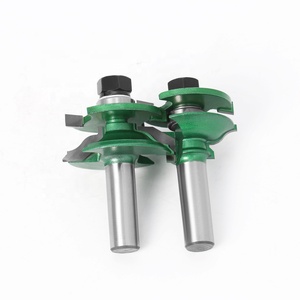 TGS 2pc 12mm Shank Raised Panel Cabinet Door Router Bit Set Coated Woodworking <strong>Cutter</strong> Milling CNC Controlled ODM OEM Customized - Product Image 6