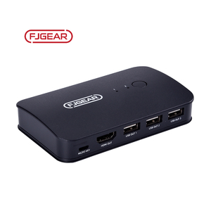 FJ-HK201 Fjgear Usb2.0 4k手动3840*2160 2进1出2端口Usb Kvm交换机2 Hdmi切换器 - Product Image 5