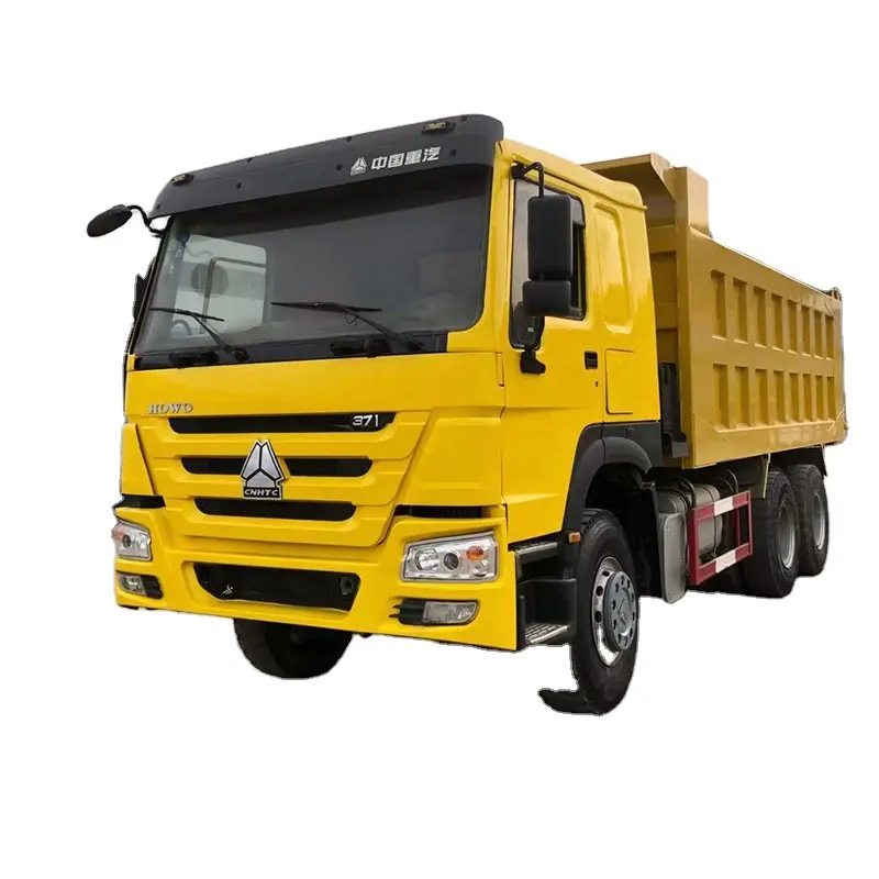 Ventas calientes HOWO7 371 375 HP 25 toneladas 6x4 10 neumáticos usados camión volquete pesado LHD o RHD camiones volquete
