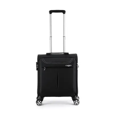HIHO-equipaje ligero para avión de cabina, Maleta de viaje, Spinner, equipaje de transporte, color negro