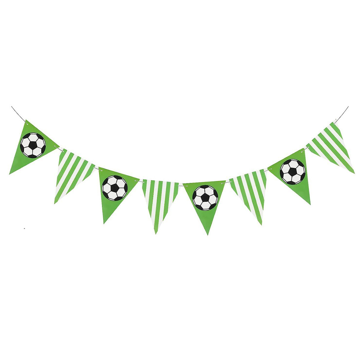 Bannière triangulaire verte (8 drapeaux)