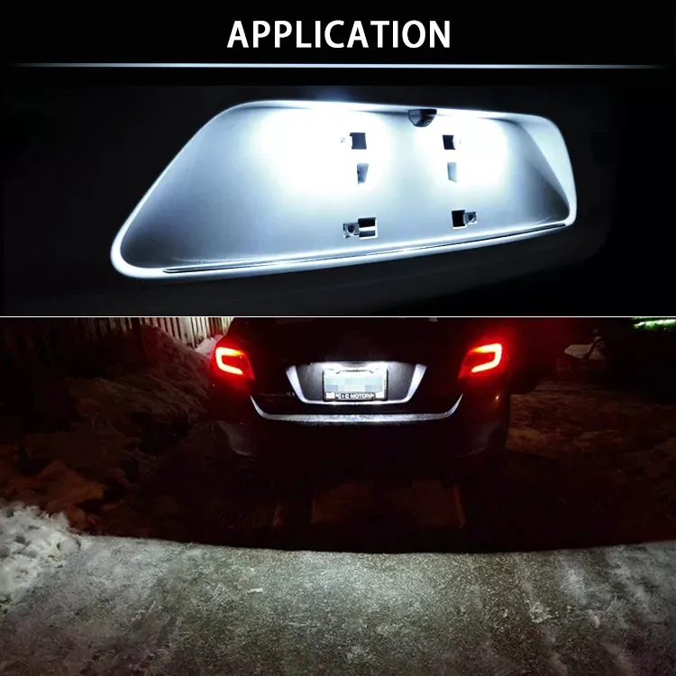 कार लाइसेंस प्लेट लाइट के लिए T10 LED कैनबस ऑटो LED बल्ब 4014 24SMD LED T10 कैनबस इंटीरियर लाइट