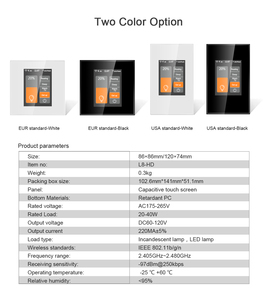 Lanbon L8 1 Gang 2 yollu 3 yollu Wifi güç izleme ile akıllı ışık anahtarı LED Dimmer akıllı anahtar - Product Image 6