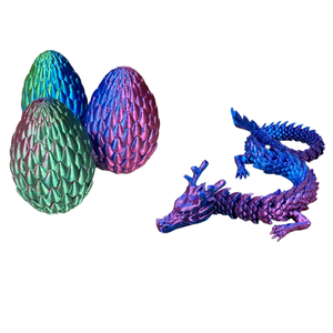 3D in thủy tinh đông lạnh Trung Quốc rồng trứng gian hàng Mô hình búp bê nổ với vảy rồng - Product Image 2