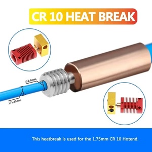 Cr10 bi-kim loại heatbreak họng cho ender3 Ender 5 V2 PRO nâng cấp với mịn kẽm + đồng TITAN trong túi bao bì - Product Image 4