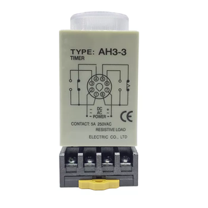 รีเลย์บอกเวลา AH3-2 AH3-3พร้อมตัวจับเวลาเมื่อเปิดเครื่องได้220V โหลดหน้าสัมผัสพลังงานสูง - Product Image 3