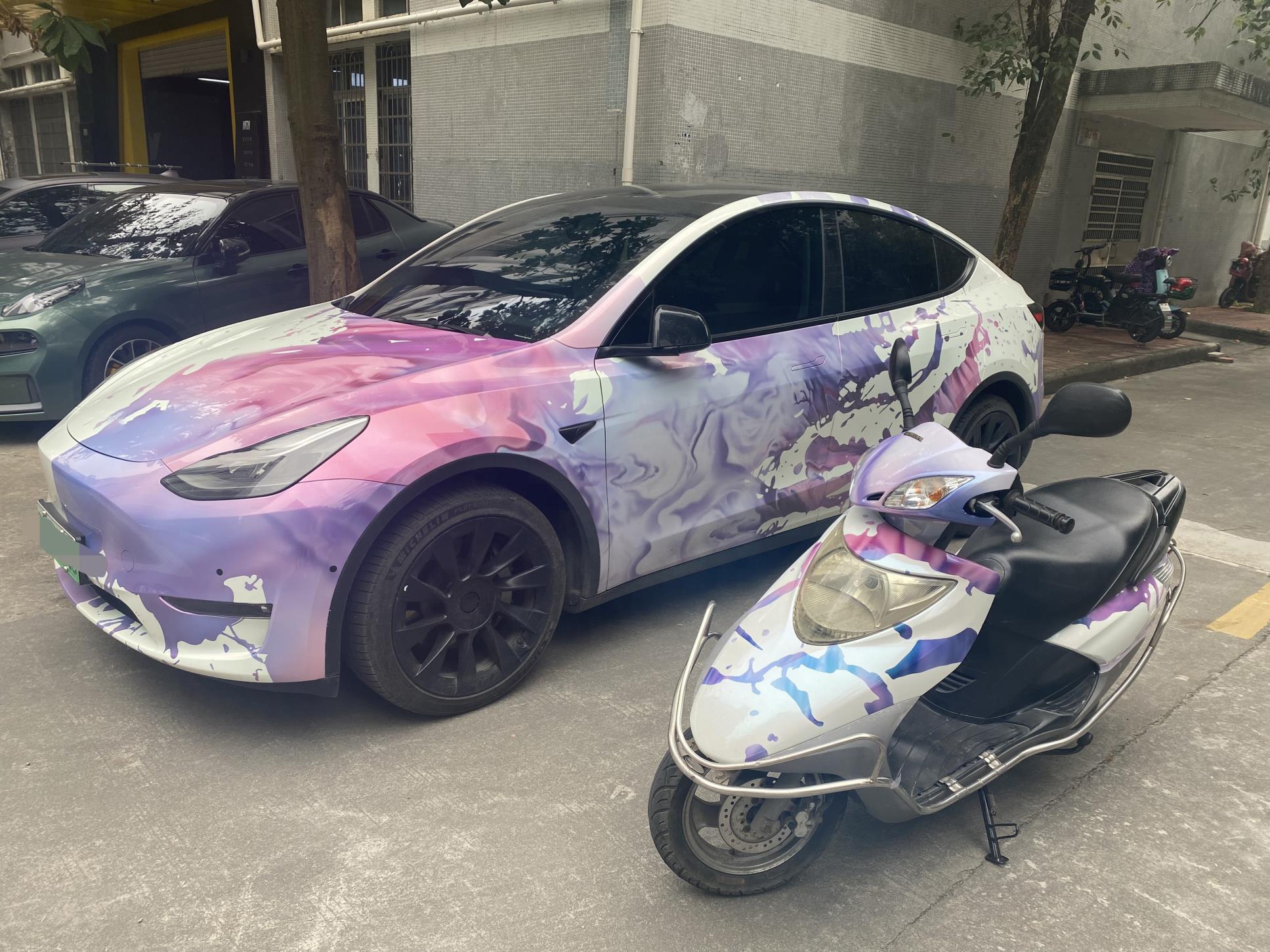Customized Chinese style ink splashing