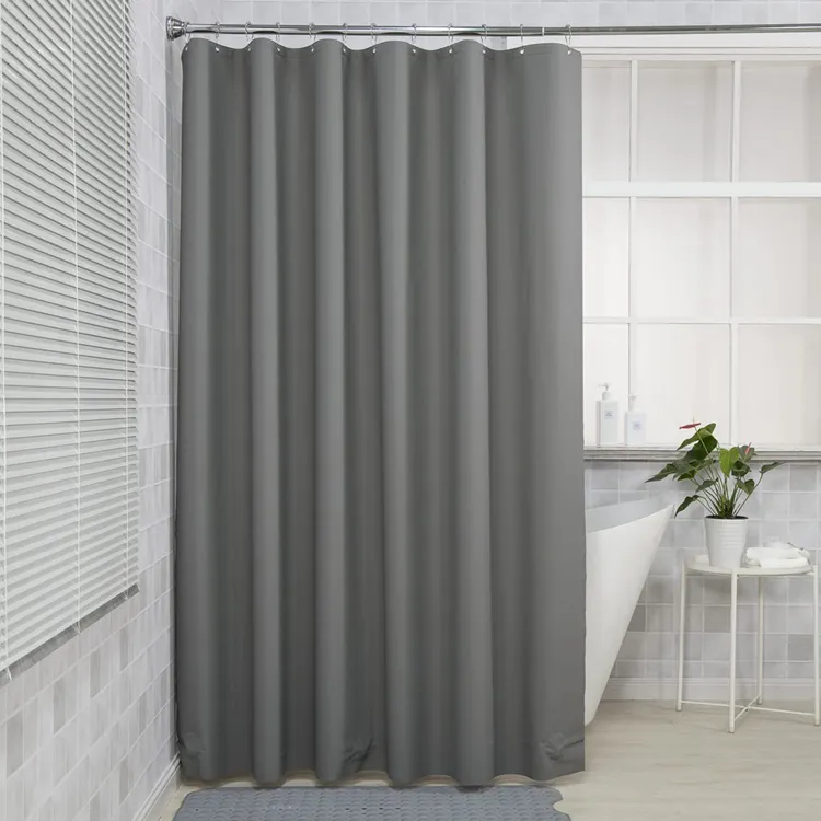 Amazon offre spéciale rideau de bain d'hôtel de haute qualité PE rideau de douche en vinyle pour salle de bain doublure de douche
