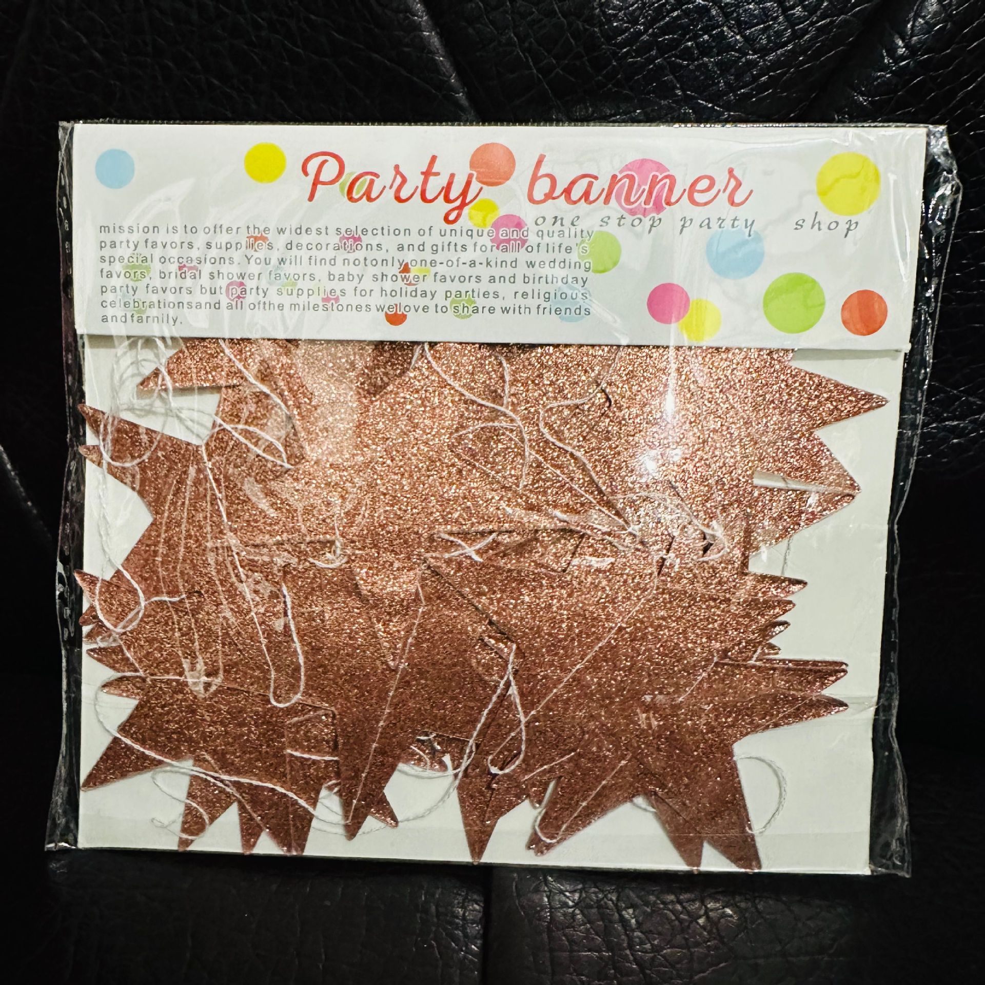 Rose Gold Glitter Star