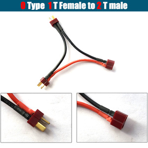 AWG XT90T EC5 EC3 JST fiş paralel pil bağlantı kablosu uzatma Y / O Splitter fiş adaptörü AWG tel ile RC <span class=keywords><strong>FPV</strong></span> için