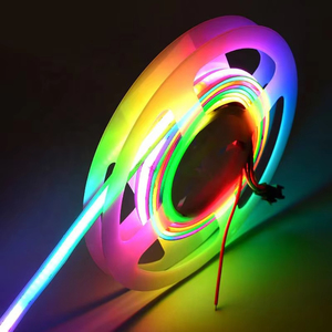 New <strong>LEDs</strong> COB Strips High Density 480 Per Meter <strong>DC12V</strong> 24V Magic No Light Point <strong>RGB</strong> Flexible COB <strong>LED</strong> Strip - Product Image 4
