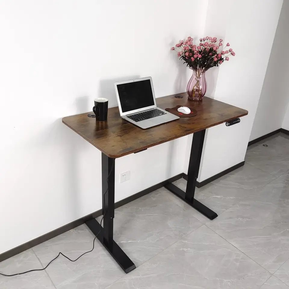 Modern Home Office Desk with Height Adjustment Metal Construction Extendable Functional for School Living Room Hotel Furniture
