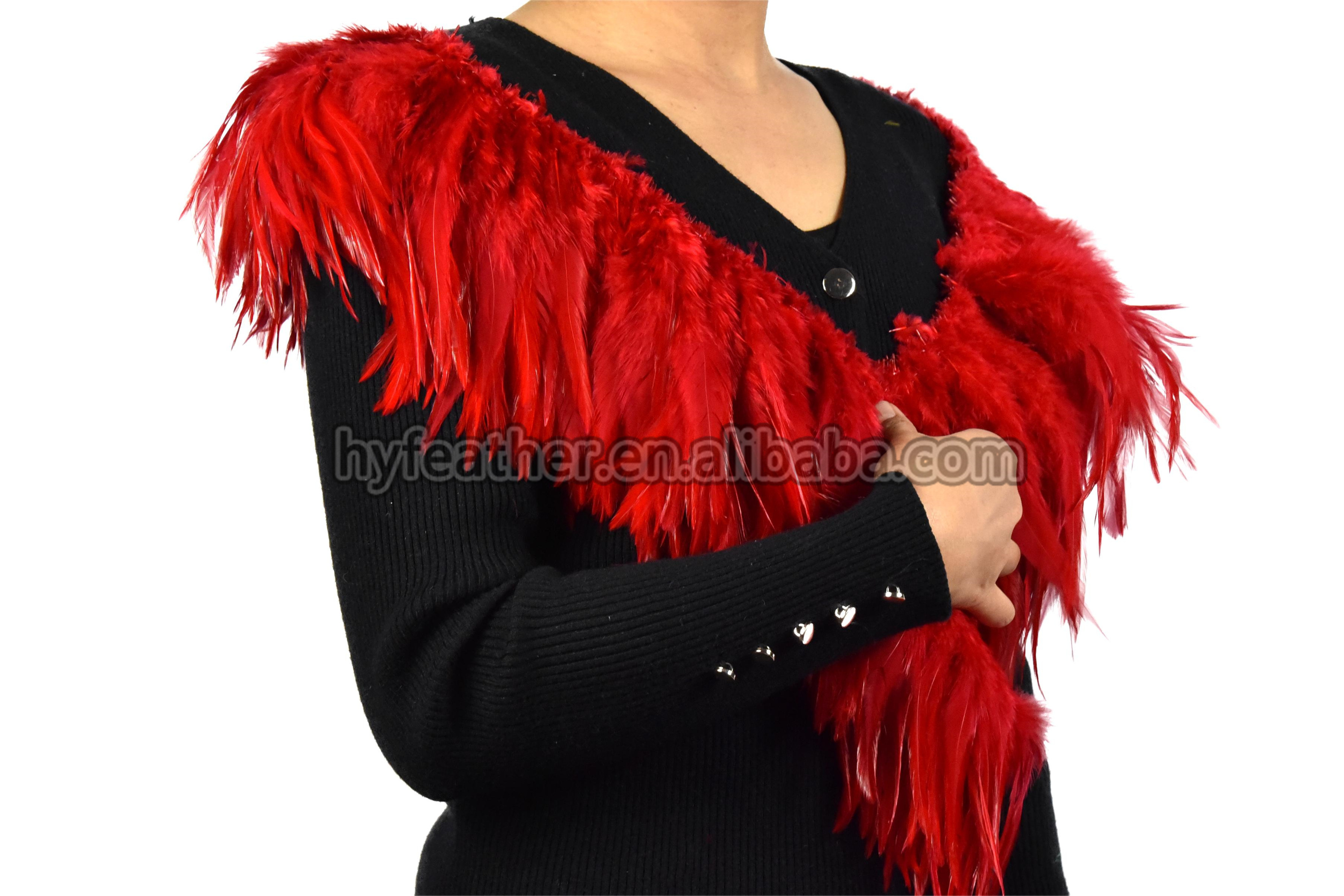red saddle feather