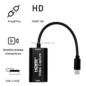 迷你高清1080P HD-MI至USB C型视频采集卡游戏录音盒，适用于电脑Youtube OBS直播流 - Product Image 5