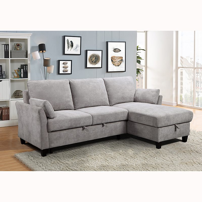 Wholesale luxury home furniture sofa living room  New fashion corner sofa cum bed