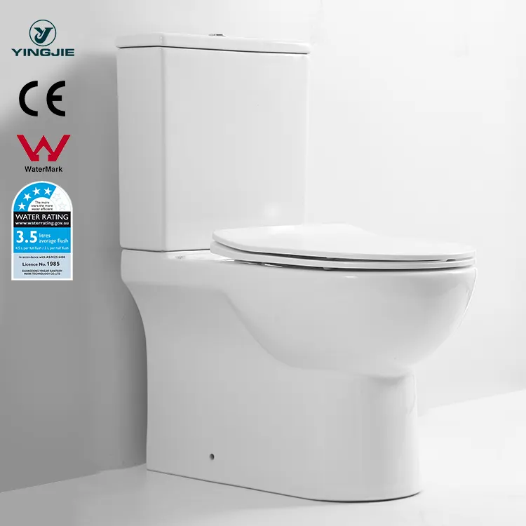 Hochwertige Sanitär keramik P-Falle S-Falle WC Toilette Randlose Spülung Water Mark CE Badezimmer Zweiteilige Toilette