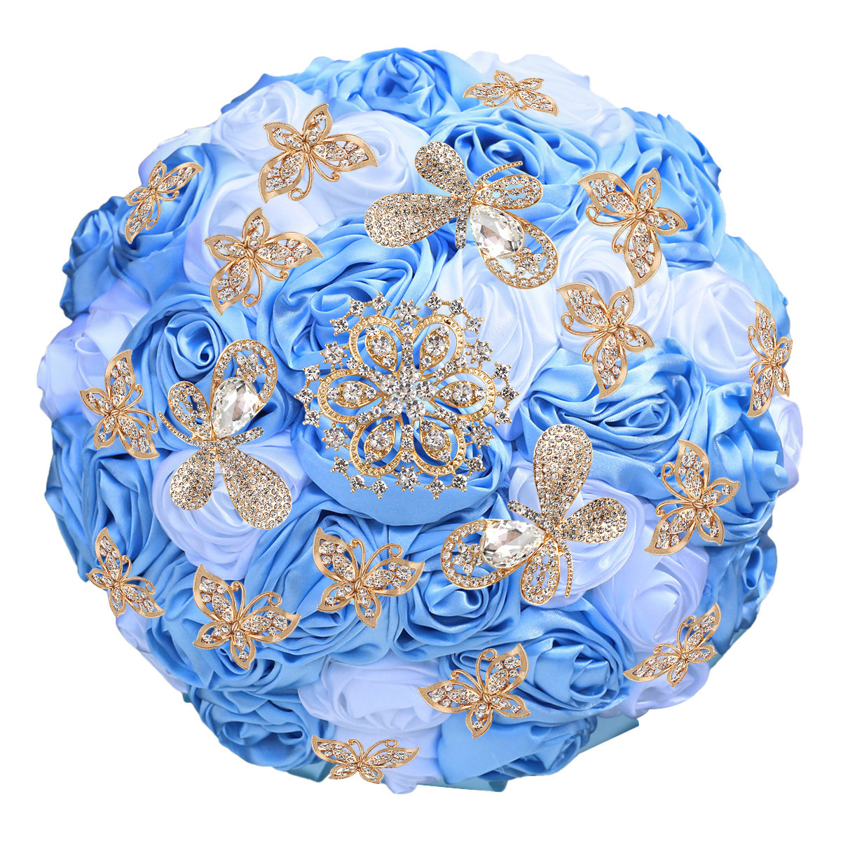 White + light blue (diameter 22cm*height 26cm) 448g