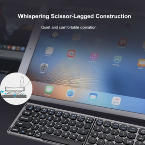 Folding Wireless <strong>Computers</strong> <strong>Keyboard</strong> case Tablet Universal Portable Mini Rechargeable bluetooth Folding Wireless <strong>Keyboard</strong> - Product Image 4