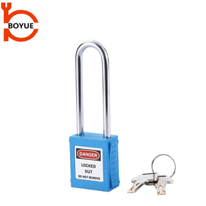 Boyue Tùy Chỉnh Quản Lý Khóa Thép Còng Dưới Gia Cố Nylon Ổ Khóa An Toàn Với Key Bền Chống Trộm Tính Năng - Product Image 1