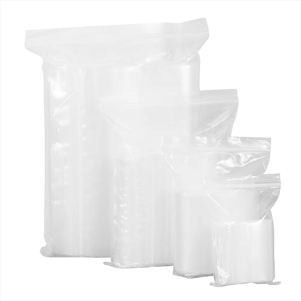 Fabricantes saco de plástico transparente, saco de zíper para embalagem