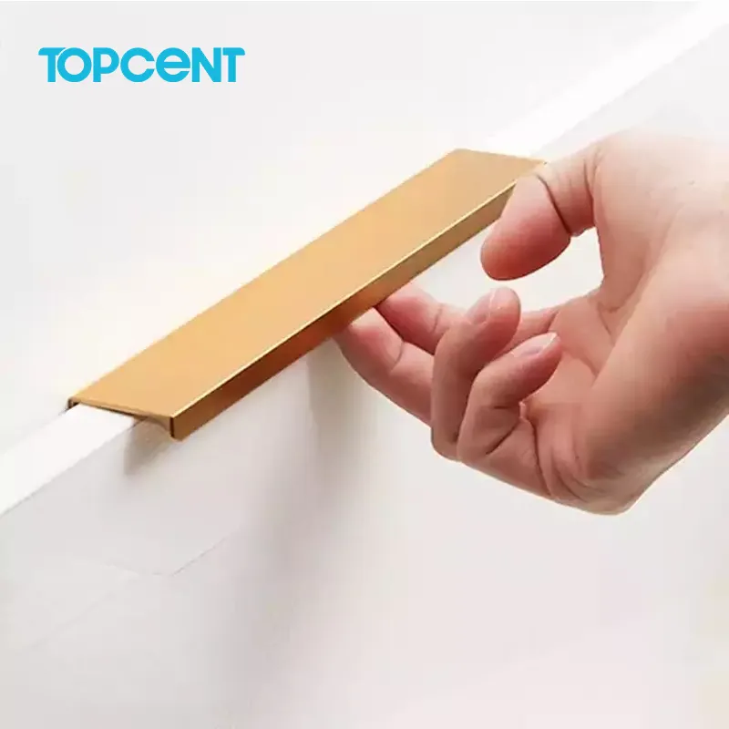 Maniglia nascosta per mobile da cucina Topcent maniglia per mobili in alluminio con profilo in alluminio