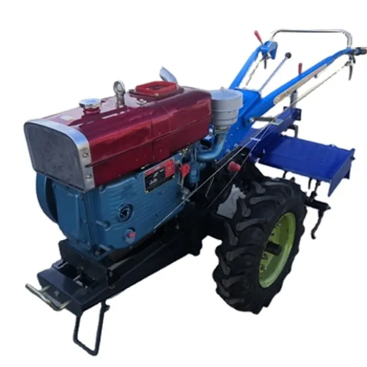 Venta directa de fábrica de China, Micro tractor para caminar, implementos agrícolas/jardín de granja, tractor cultivador de 2 ruedas, cultivador rotativo