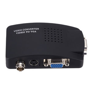 <strong>BNC</strong> to VGA Video Converter for CVBS Analog Surveillance Cameras S Terminal Connection <strong>Monitor</strong> Screen Host Splitters - Product Image 4