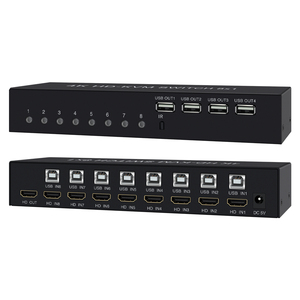 4K hdmi kvm开关8输入1输出4K 30hz自动切换kvm 8端口USB 2.0