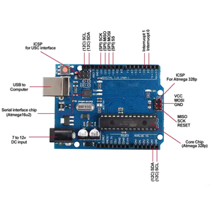 Scheda di sviluppo compatibile con alta tecnologia uso per Arduino R3 scheda di sviluppo Atmega328p modulo microcontrollore Chip DIY