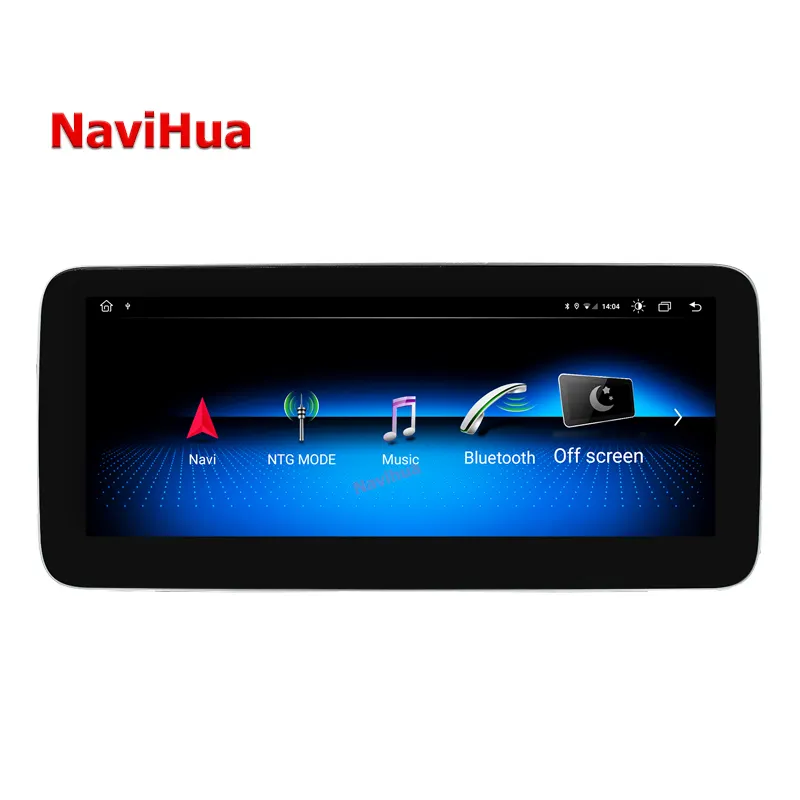 NaviHua Android 10.0 dört çekirdekli 4G SIM kart radyo sistemi için benz A GLA CLA sınıfı W176 NTG 5.0 autoradio araba Video Stereo wifi